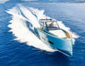 The Pardo 43 was redesigned and presented at the Cannes Yachting Festival 2025.