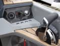 The throttle lever with easy-to-reach instruments