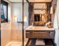 The bathroom in the guest area