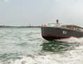 The first fully electric water taxi is now operating in the lagoon city.