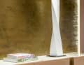 Sculptures are created from marble and glass