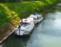 Waiting for the lock in Saint-Aubin-sur-Yonne