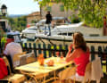 Travelling by charter boat on the Canal du Midi.