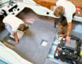 We need a service hatch in case the tank sensor does not work. The centre floor panel can only be installed once the service hatch has been cut out