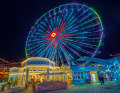 The Prater attracts visitors with numerous amusement rides.