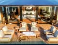 The master suite is glazed almost all round and ...