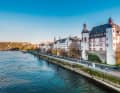 Riverside promenade along the Rhine