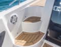 Steps on both sides lead to the new gangways on the foredeck
