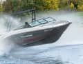 The stern wave of our photo boat serves as an ideal jump for a show interlude