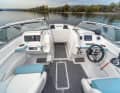 The steering position is tidy and easy to see into