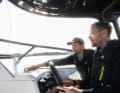 Am Steuer während der Rekordfahrt ist auch Gustav Hasselskog, CEO und Gründer von Candela