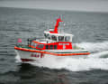 Mit dem Seenotrettungsboot "Romy Frank" der DGzRS-Station Fehmarn kamen die Seenotretter den vom Wasser eingeschlossenen Urlaubern zu Hilfe.