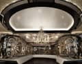 3-D-Renderings geben einen Vorgeschmack auf das Interieur. Reymond Langton Design berücksichtigten viele Stilrichtungen: Art déco im zweistöckigen Salon ...
