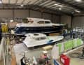 "Archimedes" under construction at Elling Yachting.
