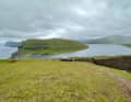 Wanderung auf der Insel Färöer-Insel Vagar.