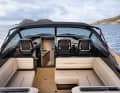 Situational shade: a folding bimini protects you from too much sunlight