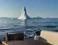 Travelling off the coast of southern Greenland