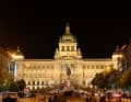 Wenceslas Square in Prague by night