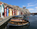 Smögen: Colourful fishing sheds by the water