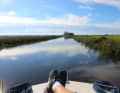 You can put your feet up on the canal sections, like on the Yndyk.
