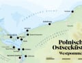 Overview map of the Polish west coast (West Pomerania)...