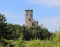 Die ehemalige Förderturm der Schachtanlage.
