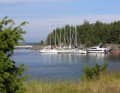 Der Gasthafen im Norden der Insel.