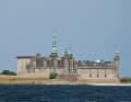 Kronborg Slot in Helsingør, seen from the Öresund.