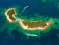 Dreamlike: The Ksamil Islands lie directly opposite the Greek island of Corfu