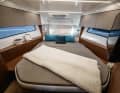 There is a comfortable double berth in the owner's cabin