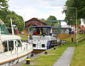 In front of the Neue Mühle lock