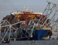 The container ship "Dali" rammed into the bridge but, contrary to initial reports, did not sink