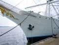 The steel hull, frames, deck and rigging were refurbished at a cost of 10.5 million euros.