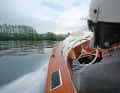 After more than half a century, the restored "Berlin III" is sailing on the Rhine again