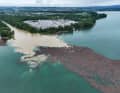 Große Treibholzfelder gefährden die Schifffahrt auf dem Bodensee
