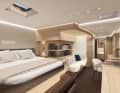 The stylishly designed owner's cabin.