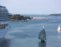 Wide view: From the deck of the Swedish ferry you can see as far as Laboe and the open Baltic Sea.