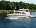 Cruising speed is around 6.5 knots, so you can travel over 500 nm on one tank of fuel - plus the obligatory 15% fuel reserve