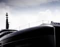 There is a panorama lounge in the foredeck with a continuous strip of windows.