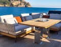 Die Lounge auf der Flybridge