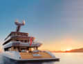 Stern section: The open aft deck merges seamlessly into the beach club