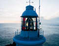 The lighthouse is an important navigational aid for shipping