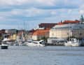 Karlshamn: Approach to the river Mieån