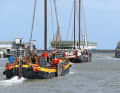 Passage of the swing bridges of Kornwerderzand