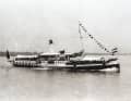 Graf Ferdinand von Zeppelin feiert am 8. Juli 1913 auf der "Hohentwiel" seinen 75. Geburtstag. Das Schiff ist an diesem Jubeltag festlich geschmückt.