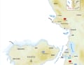 Map of Albania with the places presented | Map: Christian Tiedt
