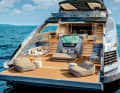 The "Alfa" has plenty of sunbathing areas aft as well as a pool
