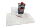 F18 Poly-Reparatur Set VT: This is a Bauhaus own brand and, with a total weight (resin and hardener) of 800 g, has the largest quantity to offer in our overview. According to the manufacturer, the material has good adhesive properties. As with its competitors, the mixing cup is not graduated. Price: approx. 20 € BAUHAUS