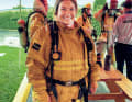 Trainingseinsatz:  Die US-Amerikanerin und die Crew der SL106 „Freddy“ ...