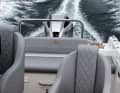 The solidly constructed water ski bar is on the accessories list